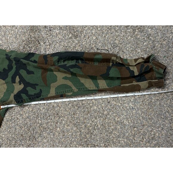 USGI Woodland Camo BDU Ripstop Jacket Small Long – Vintage Military Issue - Picture 11 of 15